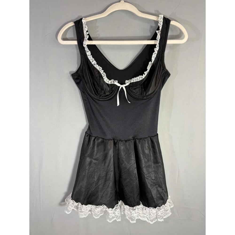 Vintage Y2K Fredricks Of Hollywood Frenchmaid Lingerie sz Small Made in USA